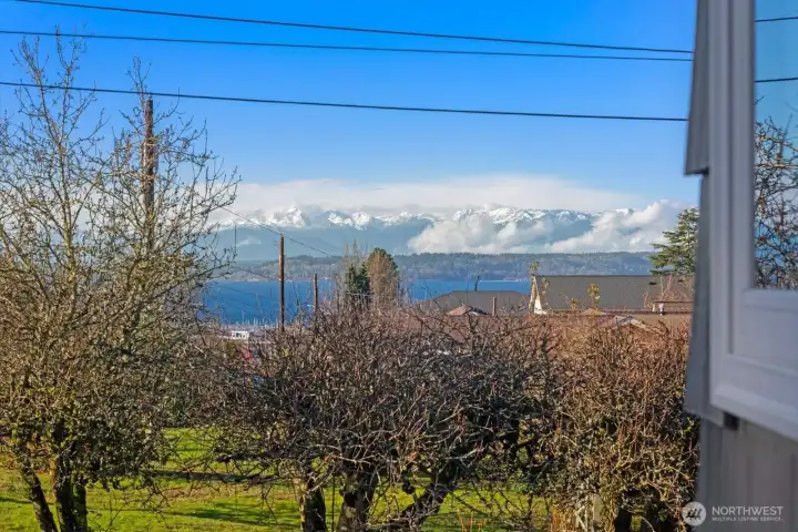 Sound and mountain views
