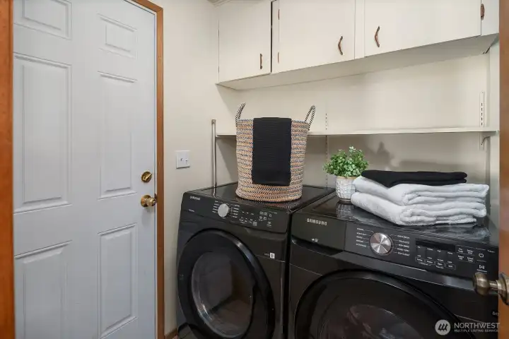 Laundry room off the kitchen.