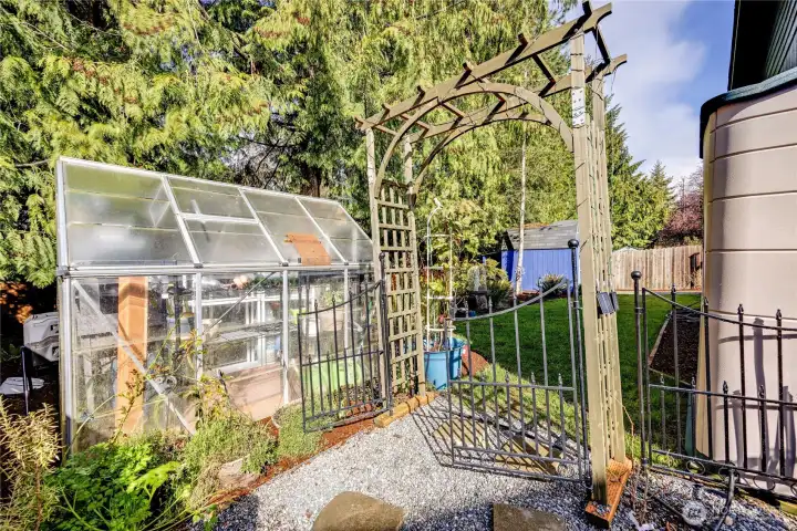 The green house is a wonderful addition!