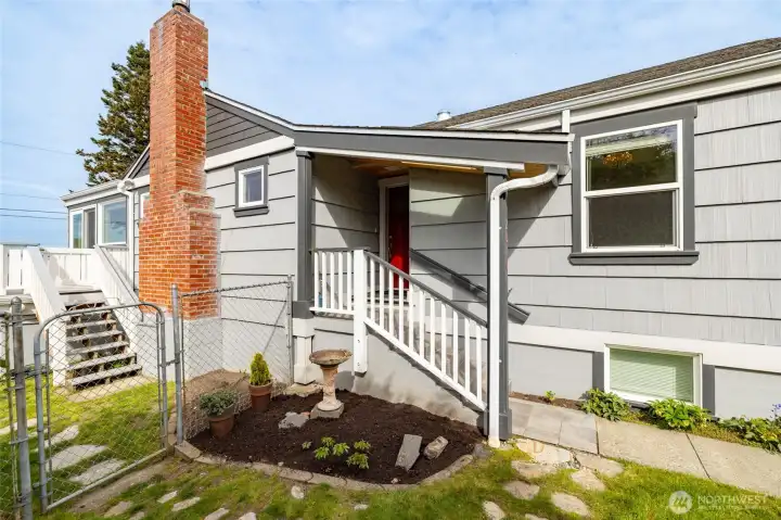 Well cared for home with fenced in area for pets. Mature landscaping throughout yard.