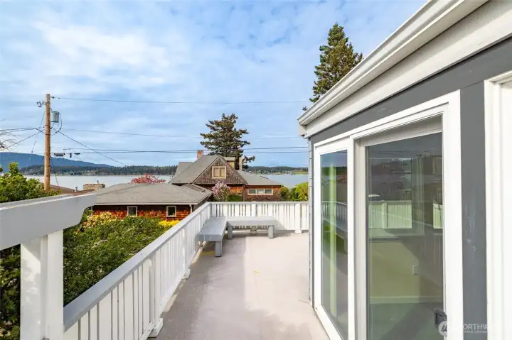 Large wrap around deck provides lots of outdoor living space, and a spot to watch the sunsets.