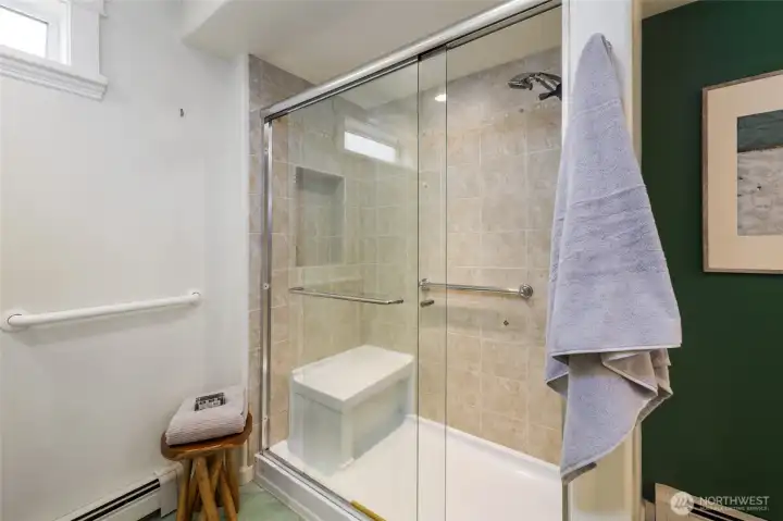 Oversize shower in Primary Bath.