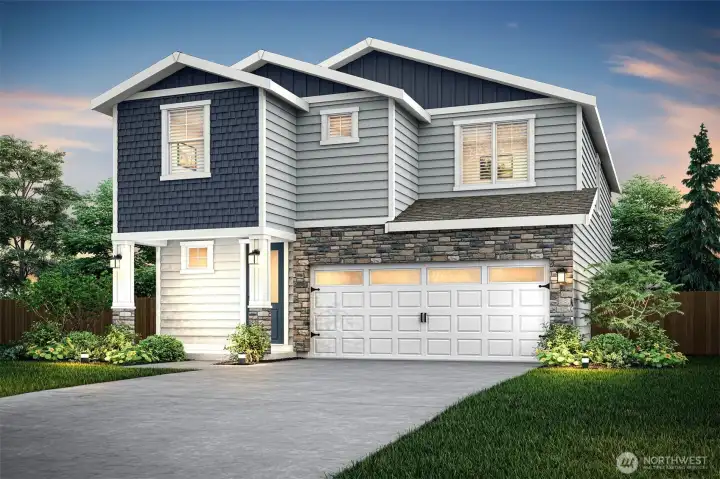 Example of the Juniper floorplan to be located at 6061 NW Bruggman Loop