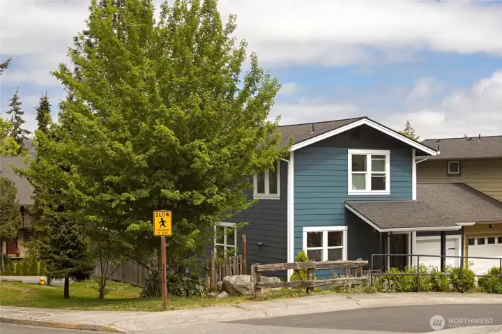 Tucked into a tranquil, pedestrian-friendly neighborhood adorned with mature street trees this in-town Friday Harbor location offers the perfect blend of walkable island living and community-oriented charm. The tree-lined streetscape and relaxed surroundings create an inviting sense of place that appeals to a wide range of buyers seeking the quintessential San Juan Island lifestyle.