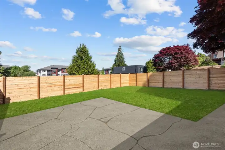 virtually staged prior to landscaping job that is now completed.