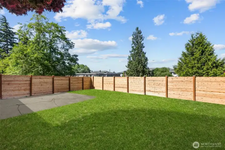 virtually staged prior to landscaping job that is now completed.