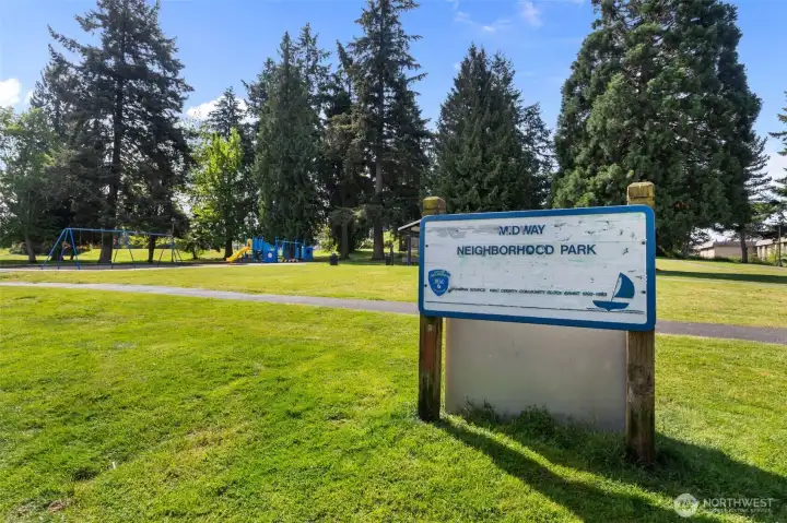Midway Park- TRAILS, SPORT COURT AND PLAY AREA
