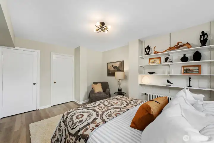 Plenty of storage and room for additional furniture if needed.