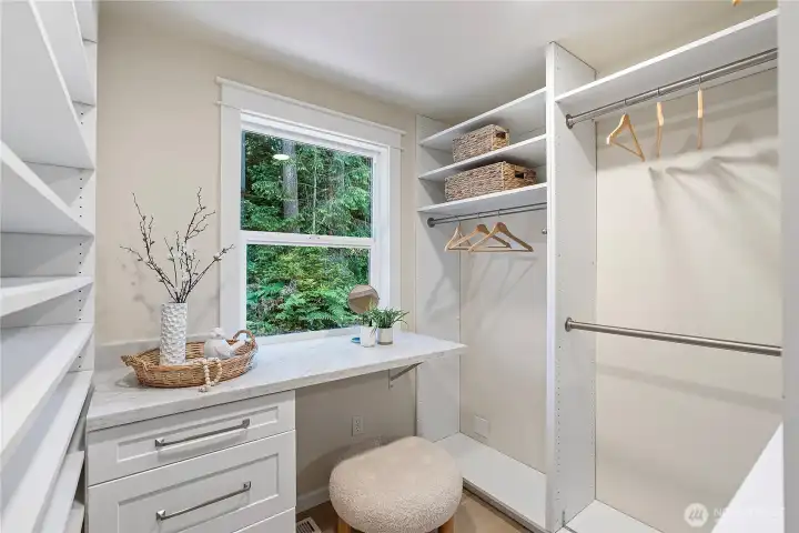 Primary closet