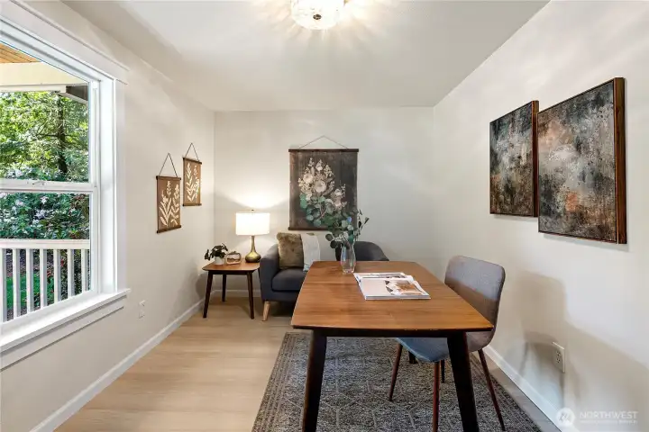Downstairs bedroom being used as home office