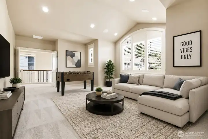 Virtual Staged Rec Room