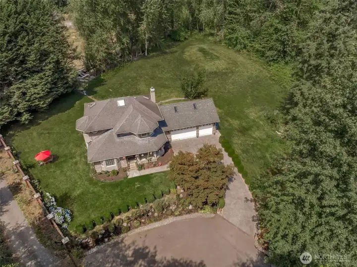 Sweeping views across the acreage offering privacy and space to enjoy outdoor living.
