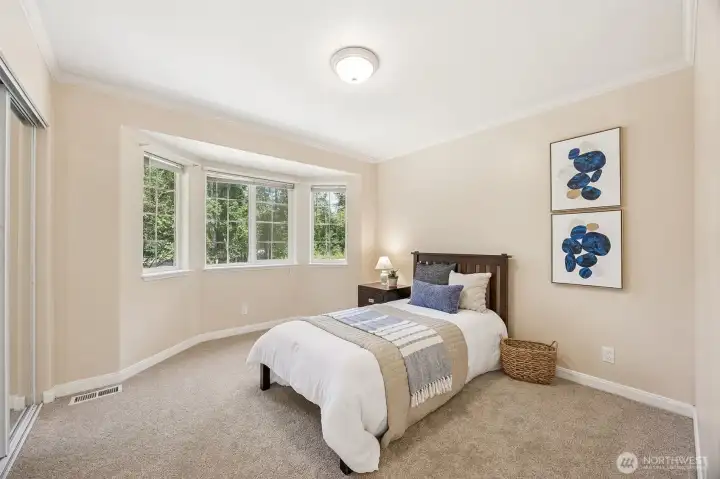 Cheery bedroom two.