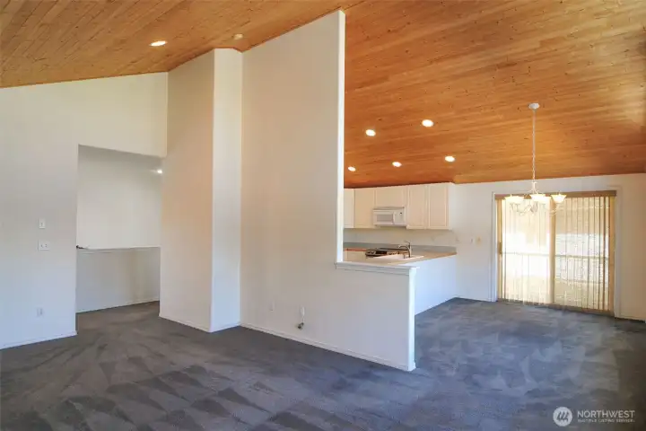 LIVING, DINING, & KITCHEN AREA