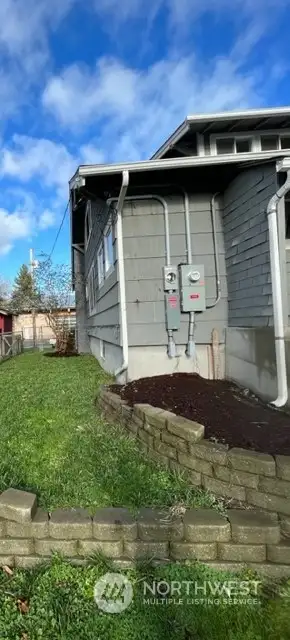 Side of house-space for potential garden