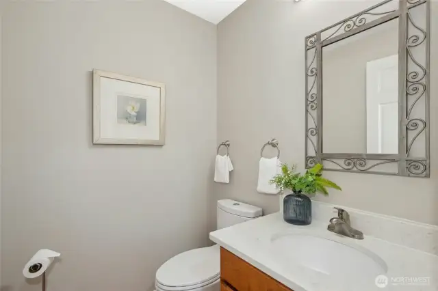 Updated main floor powder room.