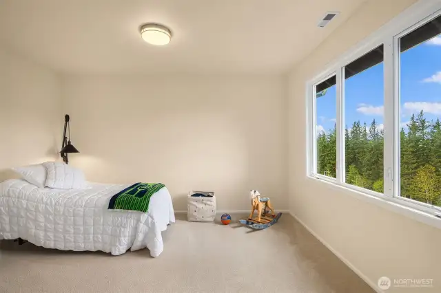 3rd upstairs bedroom also affords a lovely outlook.