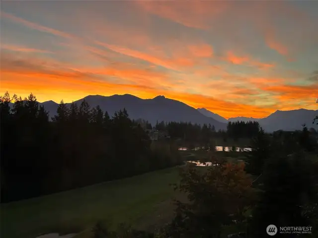 Morning View of Cascades from back deck
