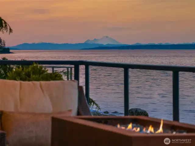 Rockaway Beach Drive... here is Mt Baker to the north from the main level deck.