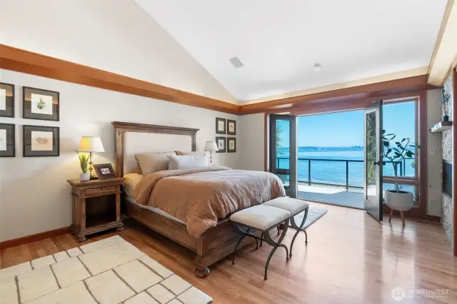A primary bedroom suite retreat.