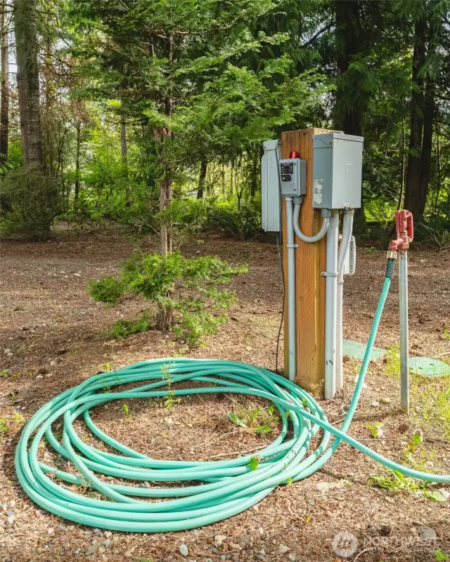 Water, septic & power connections ready for 2nd home/detached ADU