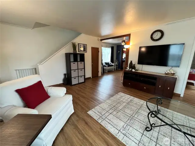 Front Living Room, with Primary Bedroom off to the Right