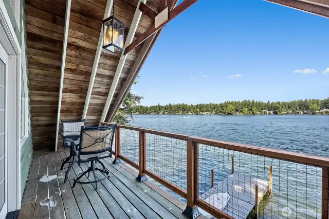 upstairs deck & views