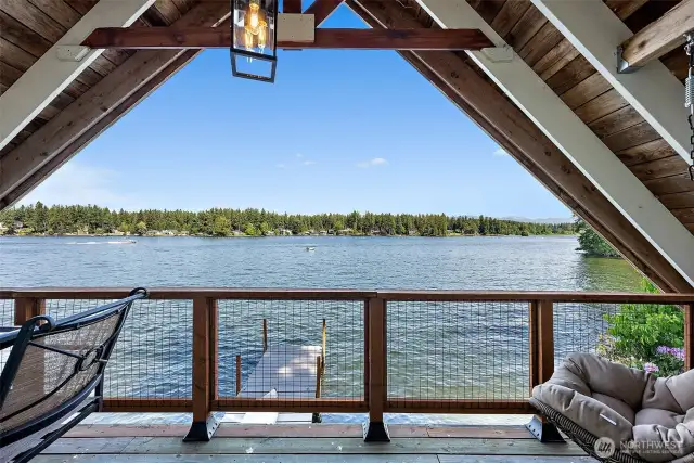 upstairs deck & views