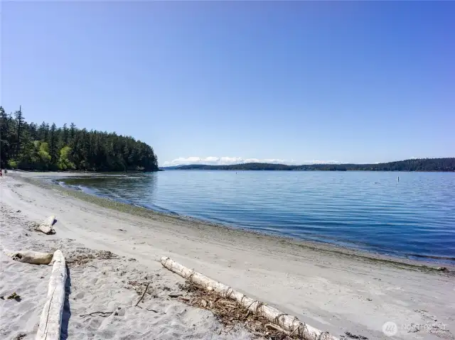 Odlin Park is not too far.  One of the nicest beaches on Lopez.