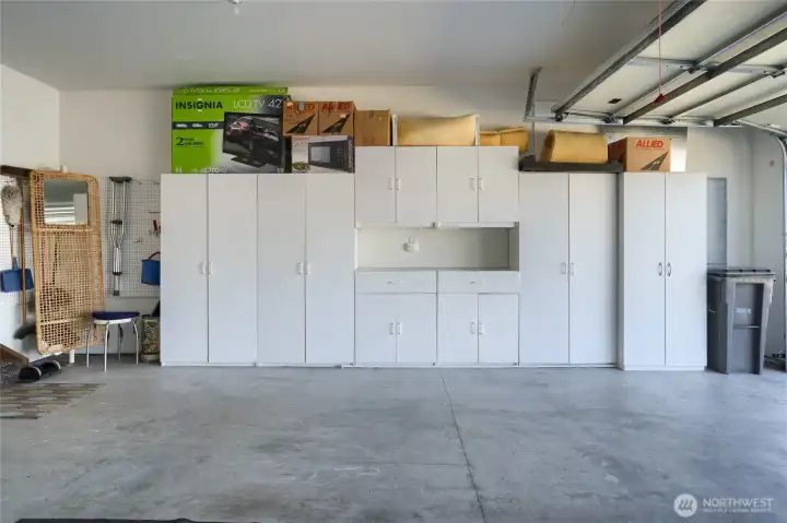 Storage cabinets in Garage