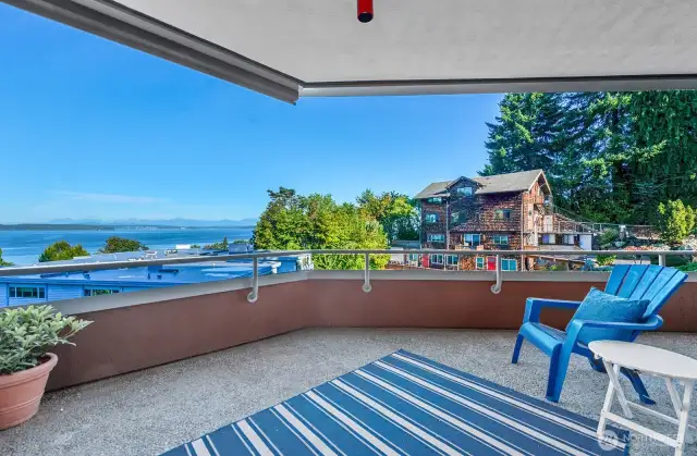 What a wonderful spot to enjoy the view any time of day.