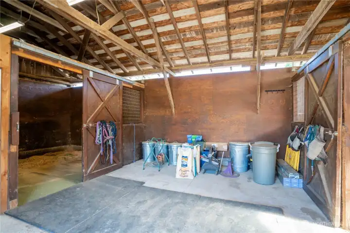 Another side stall of the tackroom/shop.