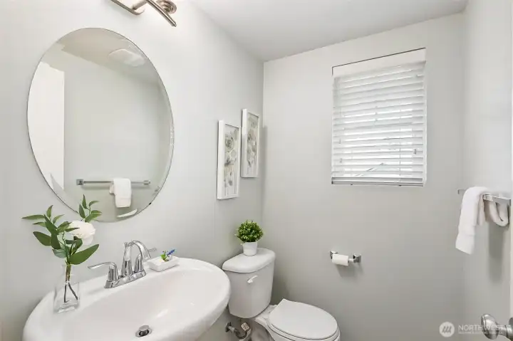 1/2 bath on main level.