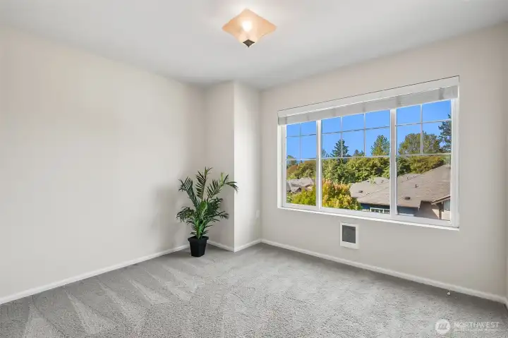 2nd bedroom on top floor with territorial views.