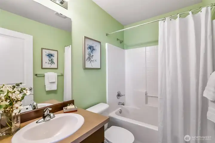 2nd bathroom on top level.
