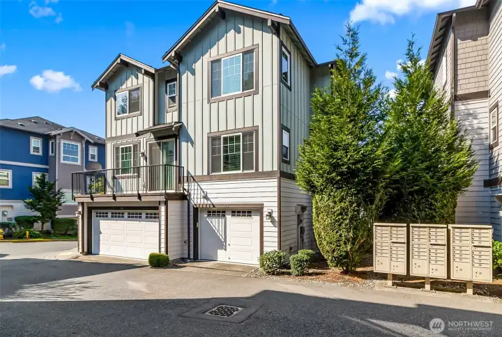 Oversized garage.