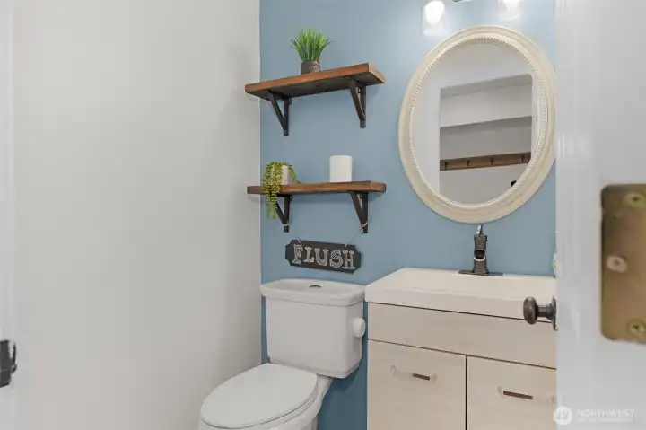 Main floor half bath
