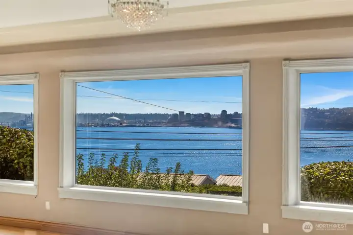 Views from every window in the living area