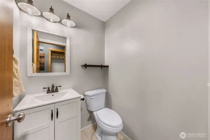 downstairs half bath