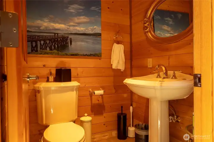 main level powder room