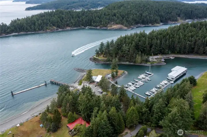 Blakely island marina complete with fuel and a store
