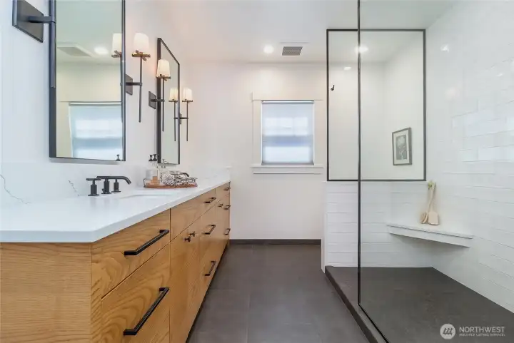 Primary bath on the Main Floor