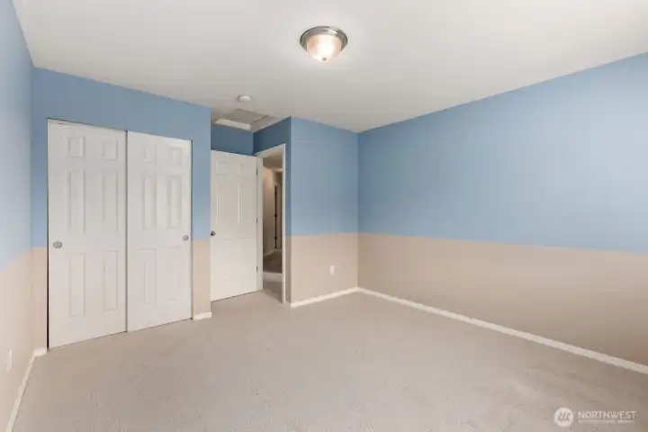 Bedroom #2 facing the back of the house.