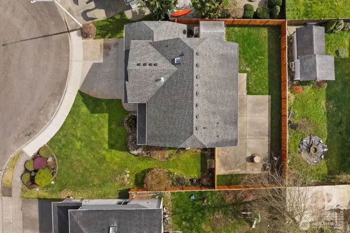 Spacious yard in a quiet cul-de-sac.