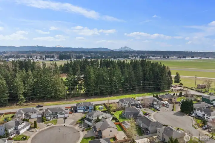 Just near the airport trail.