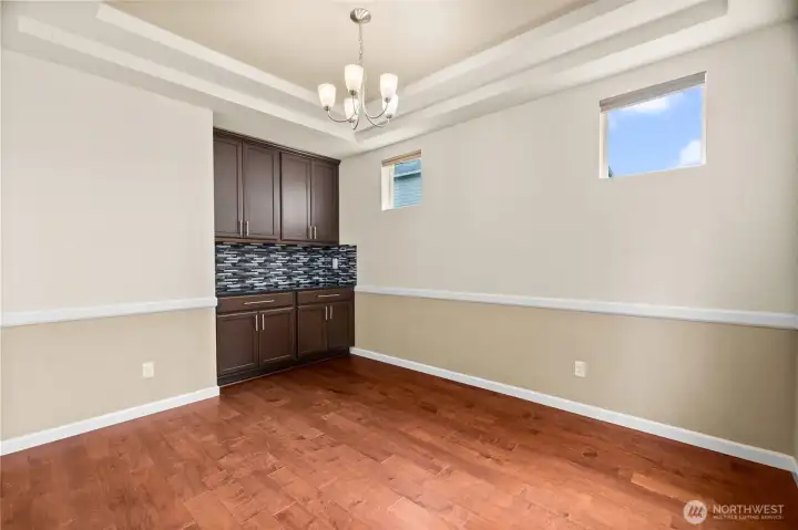 Dinning room off of kitchen.