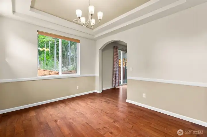Dinning room off of kitchen.