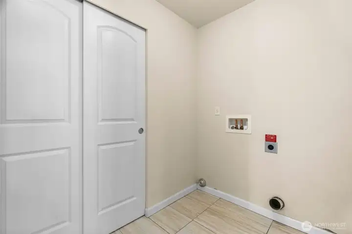 upstairs laundry room.