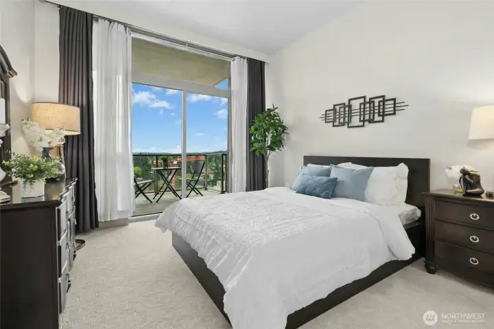 Primary Bedroom w/Slider to Balcony