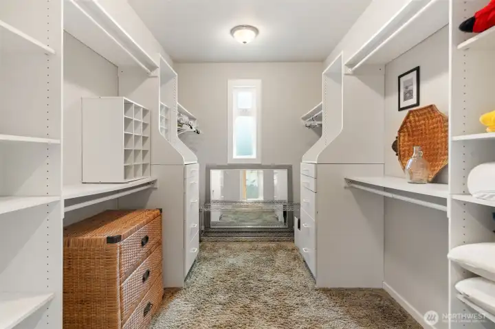 Primary closet